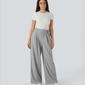 Halara Flex High Waisted Pocket Wide Leg Work Pants